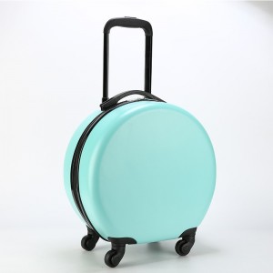 New 18-inch children's suitcase trolley case logo printed round suitcase with universal wheels for elementary school students
