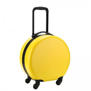 New 18-inch children's suitcase trolley case logo printed round suitcase with universal wheels for elementary school students