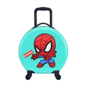 New 18-inch children's suitcase trolley case logo printed round suitcase with universal wheels for elementary school students