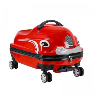 Cartoon car, children's trolley case, can ride, kindergarten suitcase, kindergarten school suitcase