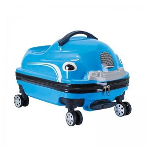 Cartoon car, children's trolley case, can ride, kindergarten suitcase, kindergarten school suitcase