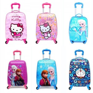 Children's trolley case suitcase 16 inch cartoon suitcase elementary school student boarding case gift