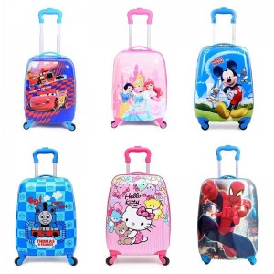Children's trolley case suitcase 16 inch cartoon suitcase elementary school student boarding case gift