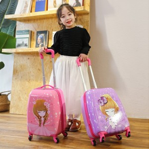 18 inch universal wheel elementary school student suitcase lightweight travel suitcase children's cartoon trolley case