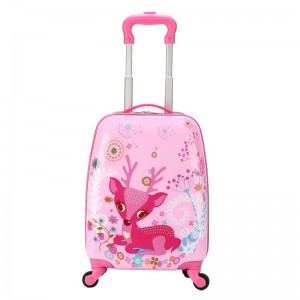 18 inch universal wheel elementary school student suitcase lightweight travel suitcase children's cartoon trolley case