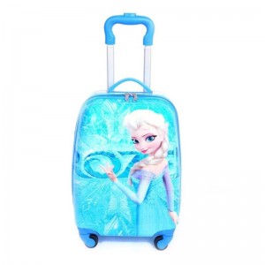 New children's eggshell trolley case cartoon 16/18 inch student suitcase printed LOGO gift suitcase