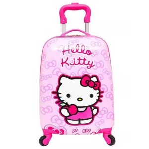 New children's eggshell trolley case cartoon 16/18 inch student suitcase printed LOGO gift suitcase
