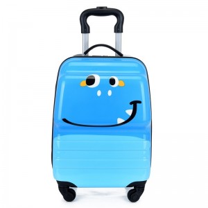 Trendy cartoon trolley case for children 18 inch universal wheel trolley case cute 3D three-dimensional boarding case gift suitcase