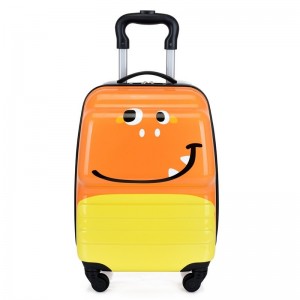 Trendy cartoon trolley case for children 18 inch universal wheel trolley case cute 3D three-dimensional boarding case gift suitcase