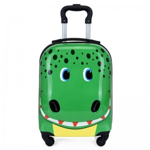 Trendy cartoon trolley case for children 18 inch universal wheel trolley case cute 3D three-dimensional boarding case gift suitcase