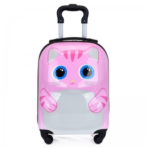 Trendy cartoon trolley case for children 18 inch universal wheel trolley case cute 3D three-dimensional boarding case gift suitcase