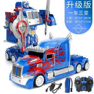 变形金刚超大擎天柱大黄蜂遥控车汽车机器人模型玩具车