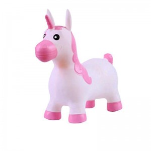 Baby riding toy, children's jumping horse, thickened and oversized, inflatable kindergarten horse rubber, jumping deer