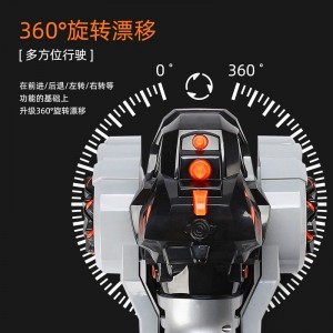 厂家直供漂移喷雾恐龙 赛车 高速音乐灯光2.4g遥控儿童电动玩具车