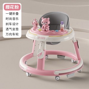宝宝婴幼儿学步车防O型腿6-18个月多功能手推助步车防侧翻可折叠