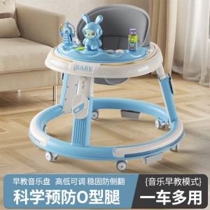 宝宝婴幼儿学步车防O型腿6-18个月多功能手推助步车防侧翻可折叠