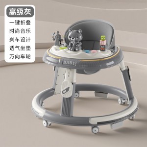 宝宝婴幼儿学步车防O型腿6-18个月多功能手推助步车防侧翻可折叠