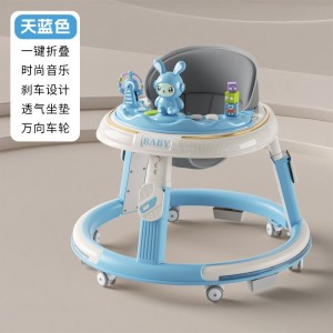 宝宝婴幼儿学步车防O型腿6-18个月多功能手推助步车防侧翻可折叠