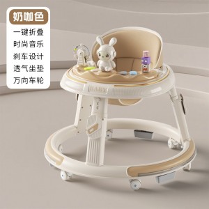 宝宝婴幼儿学步车防O型腿6-18个月多功能手推助步车防侧翻可折叠