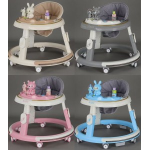 宝宝婴幼儿学步车防O型腿6-18个月多功能手推助步车防侧翻可折叠