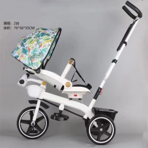 儿童三轮车手推车宝宝脚踏车自行车小孩玩具车溜娃神奇