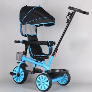 儿童三轮车1-3岁宝宝手推车脚踏车四合一小孩自行车玩具车