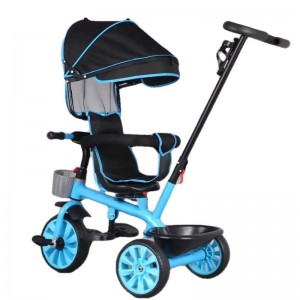 儿童三轮车1-3岁宝宝手推车脚踏车四合一小孩自行车玩具车