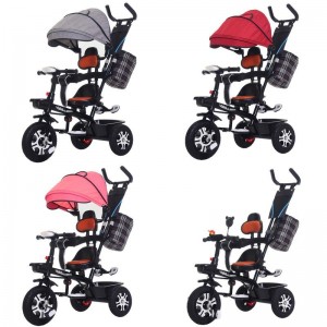 婴幼儿手推车小宝宝脚踏车折叠轻便可带人大号大童6岁儿童三轮车