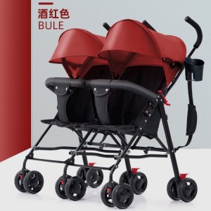 双胞胎婴儿推车超轻便双人折叠伞车二胎婴儿车大小宝龙凤胎手推车