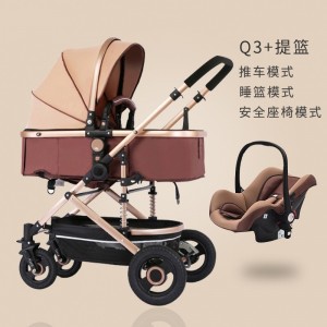 婴儿推车可坐可躺轻便折叠高景观减震双向新生儿童宝宝手推车童车