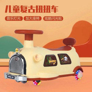 新款儿童扭扭复古老爷车滑行车1-3-6岁男女宝宝溜溜防侧翻玩具车