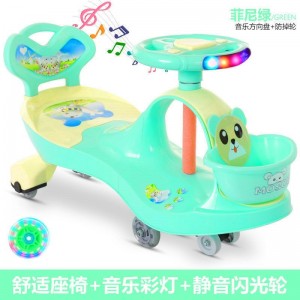 儿童扭扭车防侧翻男女孩宝宝静音万向轮车子滑滑溜溜摇摆妞妞车