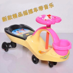 童车带音乐精品摇摆车新款儿童扭扭车1-3岁溜溜车妞妞车儿童