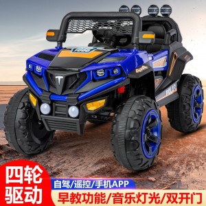 Four-wheel off-road toy car, can seat people, children, baby toy, battery car with remote control, children's electric car