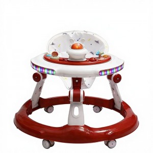 婴儿学步车6-18月男女宝宝推车7-18个月儿童玩具车静音轮灯光音乐