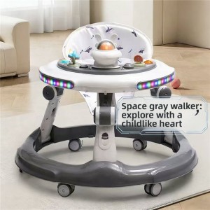 婴儿学步车6-18月男女宝宝推车7-18个月儿童玩具车静音轮灯光音乐