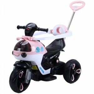 高品质儿童电动摩托车后把手幼儿塑料摩托车 带6v电池电源