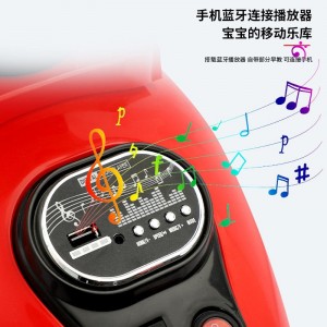高品质儿童电动摩托车后把手幼儿塑料摩托车 带6v电池电源