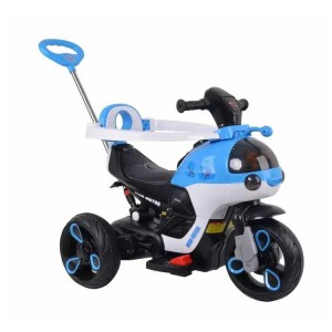 高品质儿童电动摩托车后把手幼儿塑料摩托车 带6v电池电源