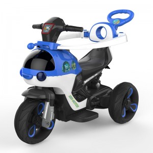 高品质儿童电动摩托车后把手幼儿塑料摩托车 带6v电池电源