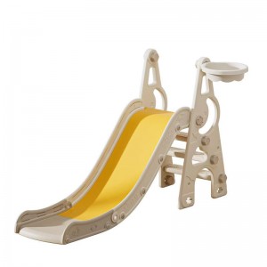 便携式豪华儿童滑梯和秋千 塑料滑梯 有趣的运动游戏游乐场设备套装带篮子