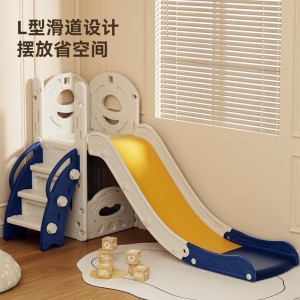 儿童室内滑梯加厚防滑简易安装可折叠稳固加宽底座多色选滑滑梯