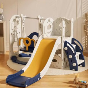 儿童室内家用2至10岁宝宝滑梯秋千三合一家庭多种功能游乐场滑滑梯