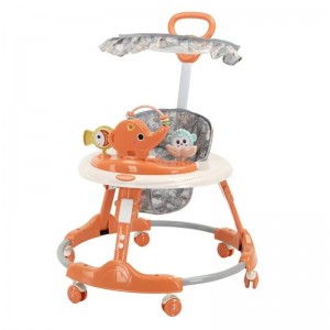 婴儿学步车防O型腿多种功能防侧翻男女宝宝助步车可推玩具学走路车