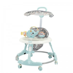 婴儿学步车防O型腿多种功能防侧翻男女宝宝助步车可推玩具学走路车