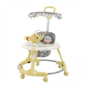 婴儿学步车防O型腿多种功能防侧翻男女宝宝助步车可推玩具学走路车