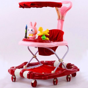 高品质可折叠儿童步行椅 玩具教育互动婴儿学步车带篷学步车