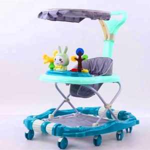 高品质可折叠儿童步行椅 玩具教育互动婴儿学步车带篷学步车