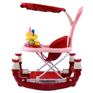 高品质可折叠儿童步行椅 玩具教育互动婴儿学步车带篷学步车