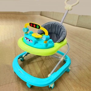 儿童学步车 8轮圆形婴儿学步车 婴儿童学步滑行车 童车玩具